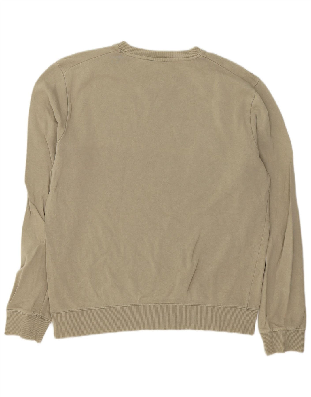 Cos Mens Felpa Maglione Piccolo Cotone Kaki
