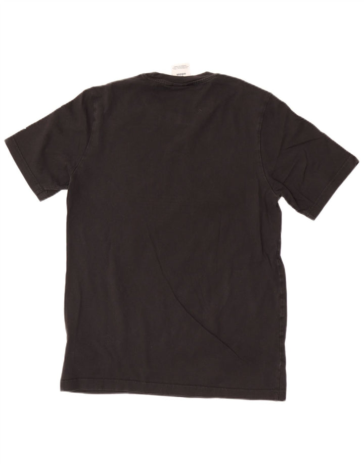 T-shirt grafica da uomo Adidas Top piccola in cotone nero