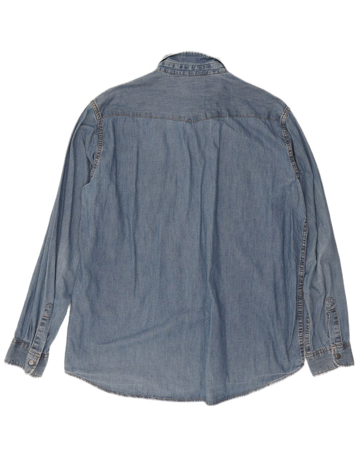 Camicia in denim da uomo Carrera 2XL cotone blu