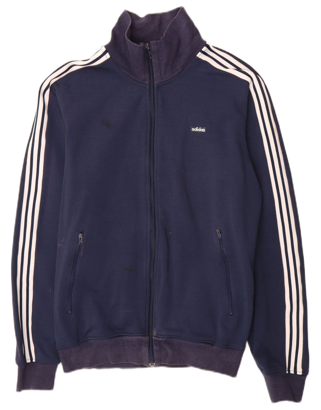 Giacca sportiva da uomo Adidas, giacca media, blu navy, in poliestere