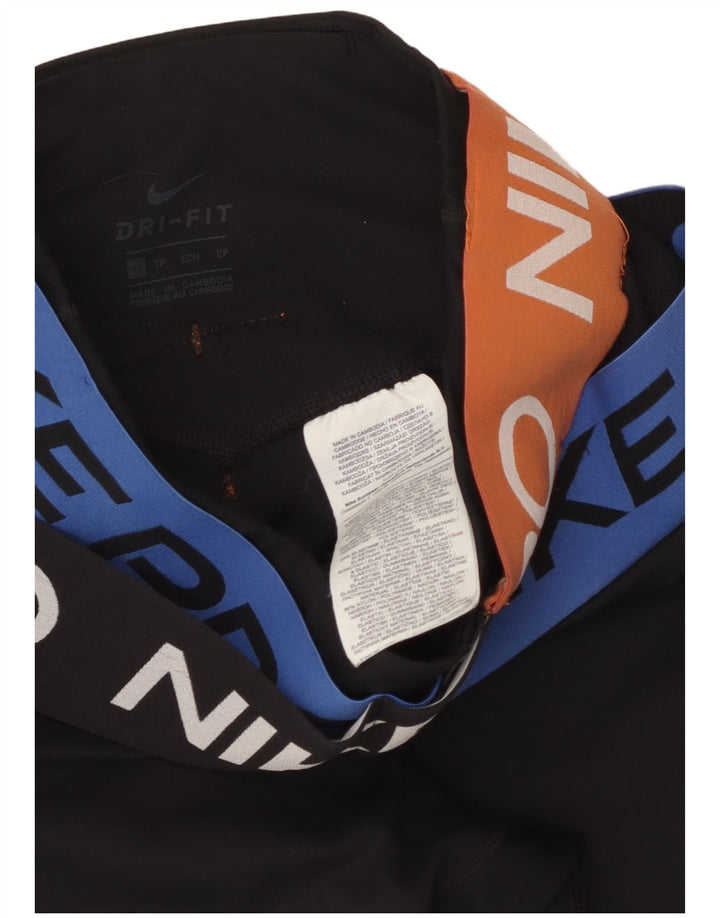 Leggings grafici NIKE da donna Dri Fit UK 4 XS poliestere nero