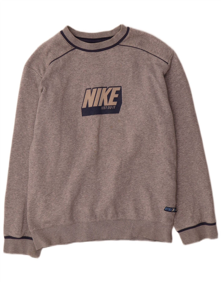 Felpa grafica Nike da bambino, 12-13 anni, grande, grigio screziato