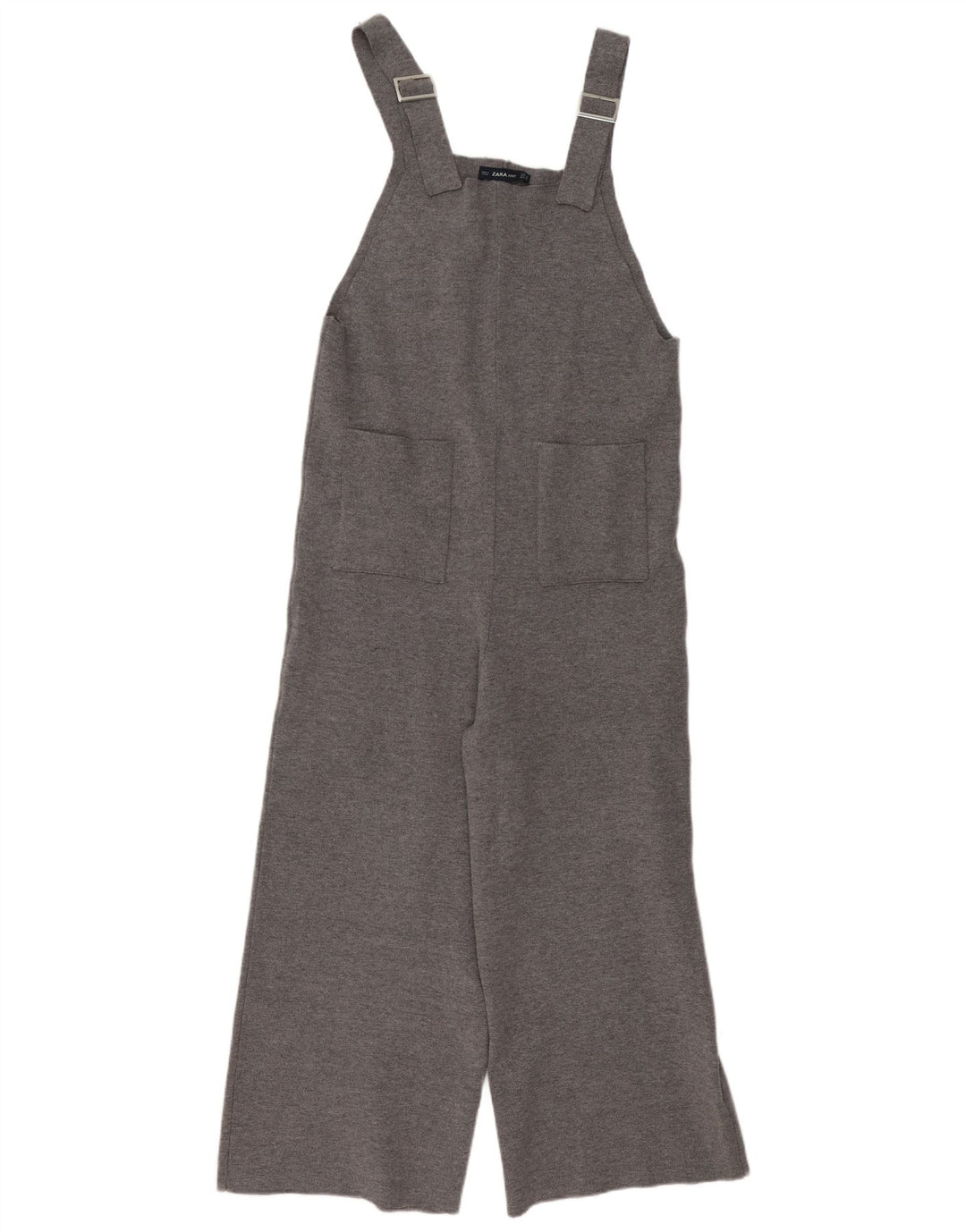 Tuta in maglia da donna Zara UK 12 Viscosa grigio medio