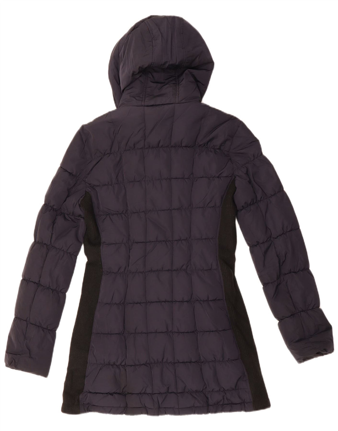 CALVIN KLEIN Cappotto imbottito oversize da donna UK 10 piccolo blu navy