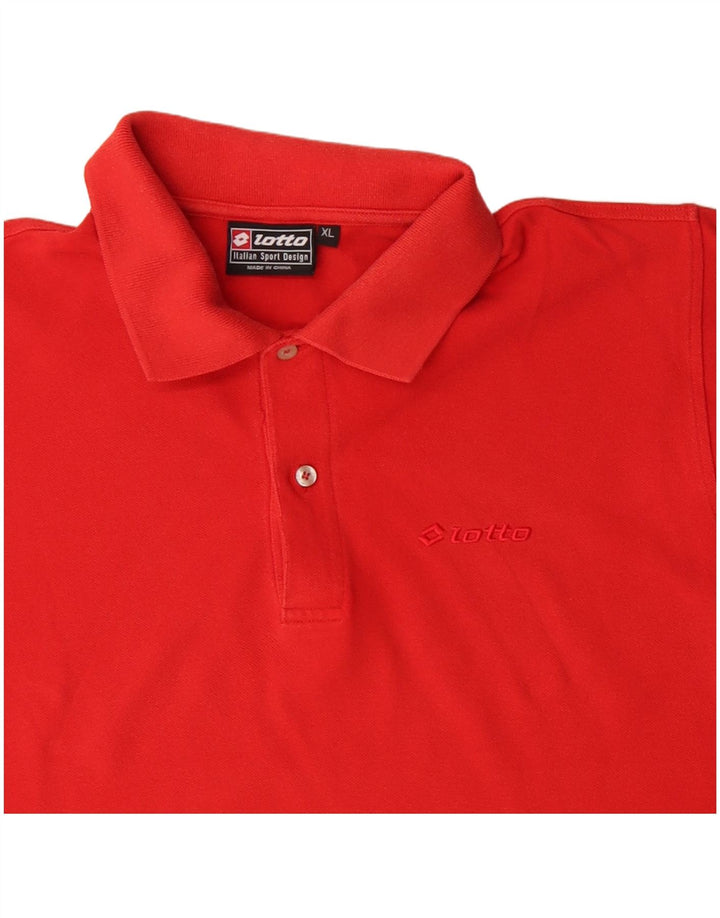 Polo da uomo LOTTO XL in cotone rosso