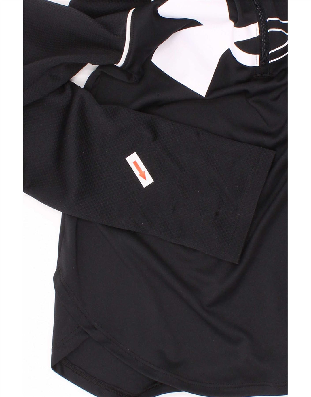 Top grafico aderente per ragazze Under Armour manica lunga 9-10 anni medio nero