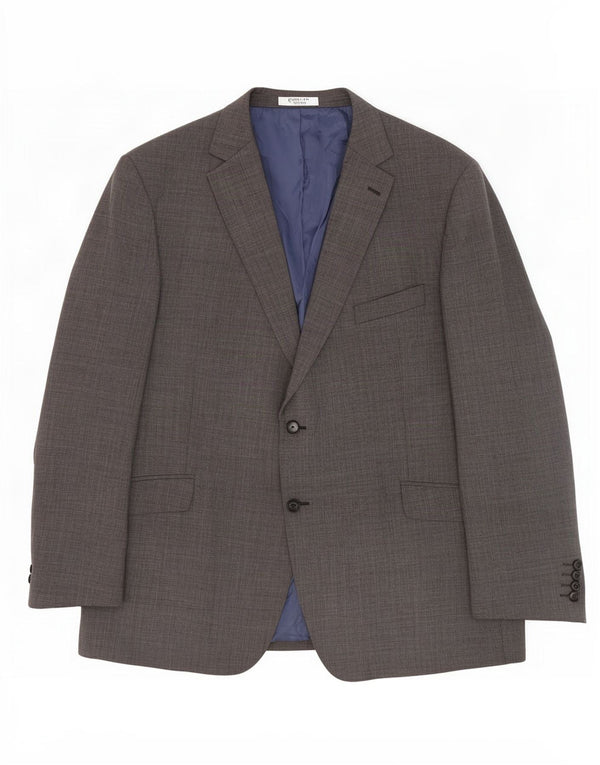 Giacca blazer a 2 bottoni Marks & Spencer da uomo UK 48 2XL lana grigia