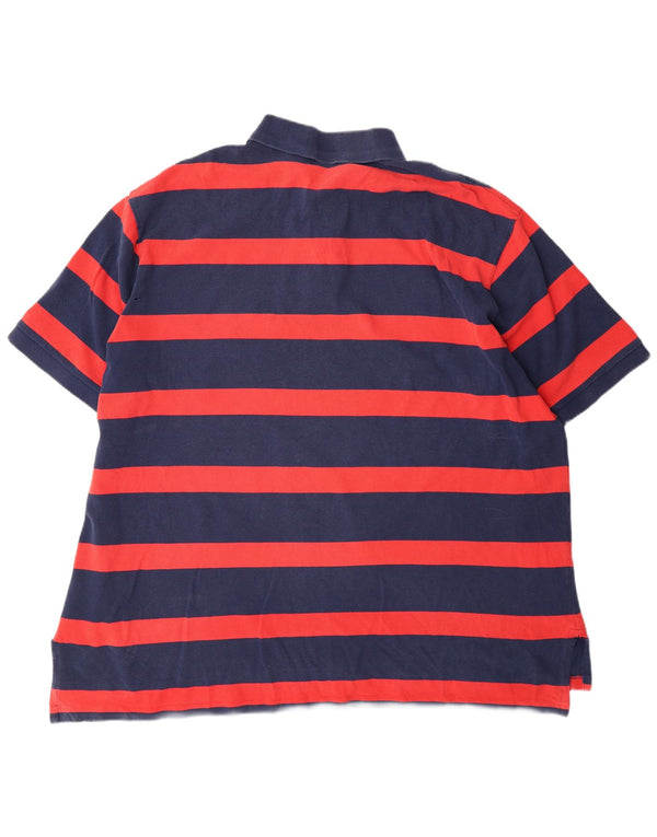POLO RALPH LAUREN Polo da uomo 3XL in cotone a righe blu navy