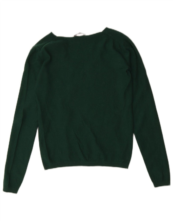 Maglione maglione con scollo a V da donna Max & Co. UK 10 piccolo verde