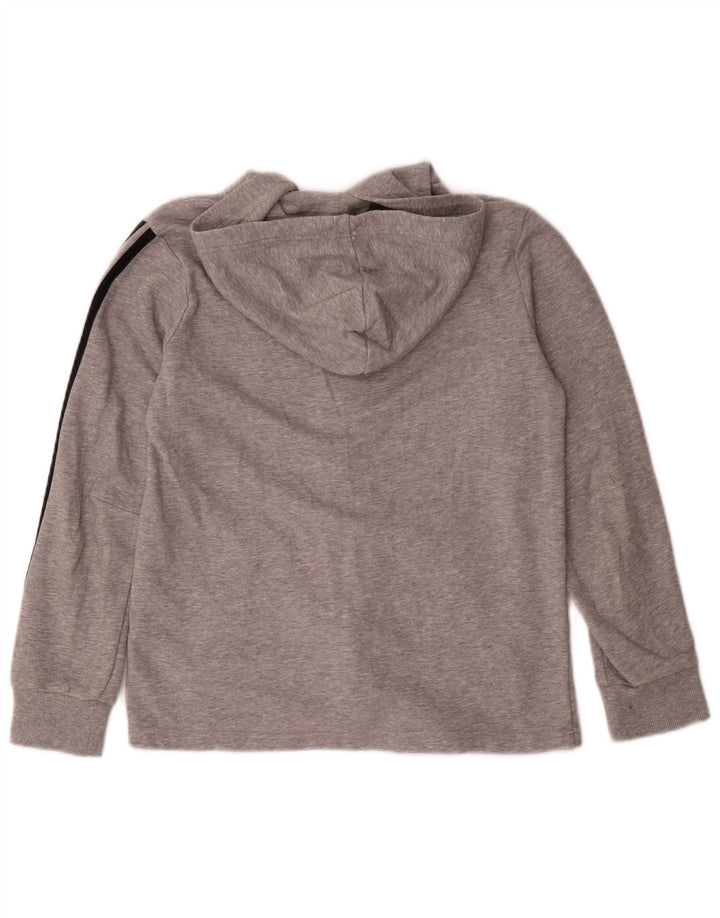 Maglione con cappuccio e zip ADIDAS per ragazzi 11-12 anni Grigio