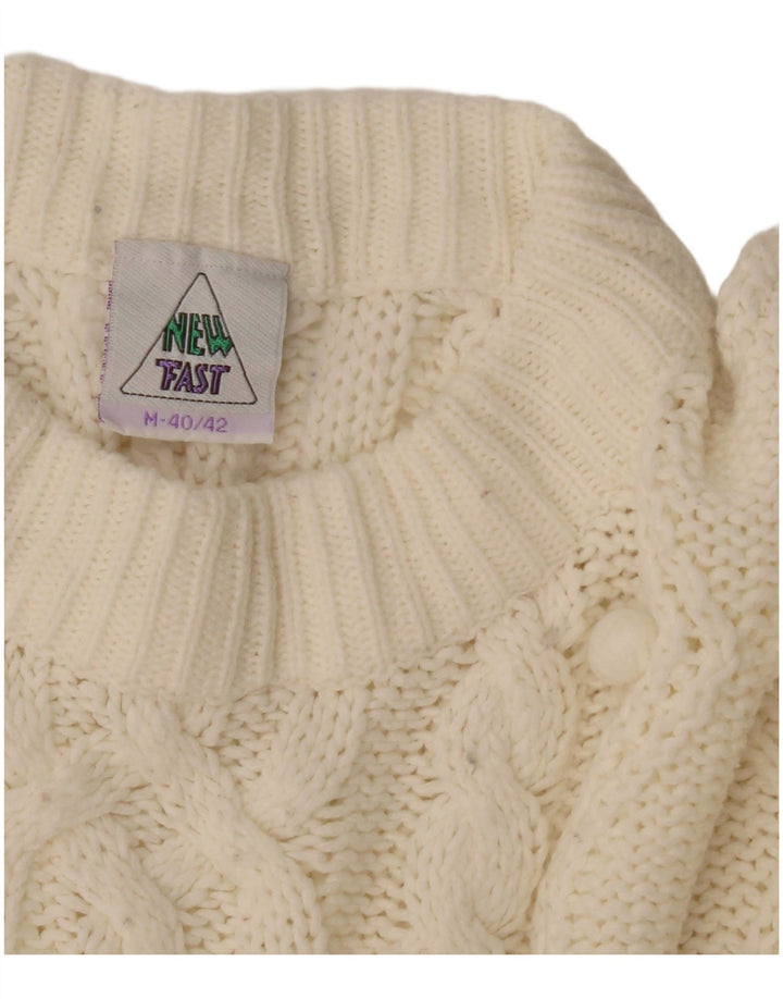 Maglione maglione girocollo oversize da donna New Fast EU 40/42 Bianco medio