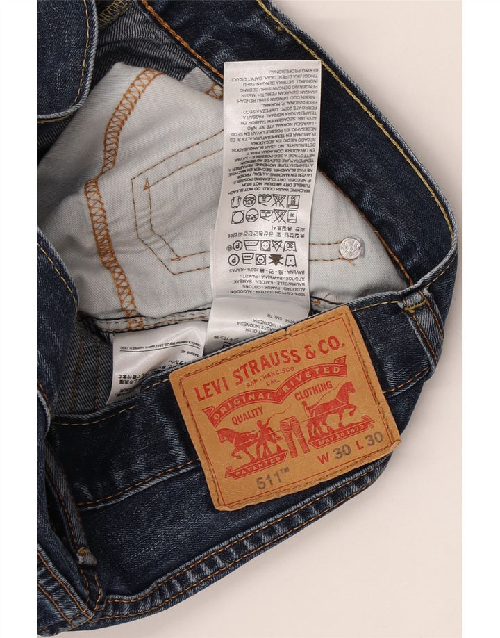 Jeans Levi's Uomo 511 Slim W30 L30 Cotone Blu