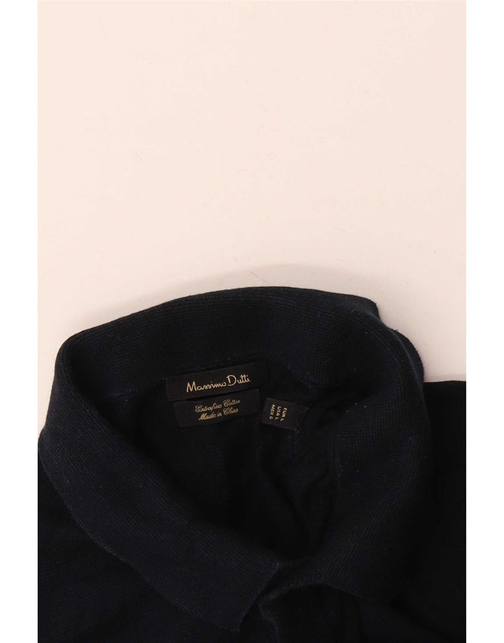 Polo da uomo Massimo Dutti grande blu navy