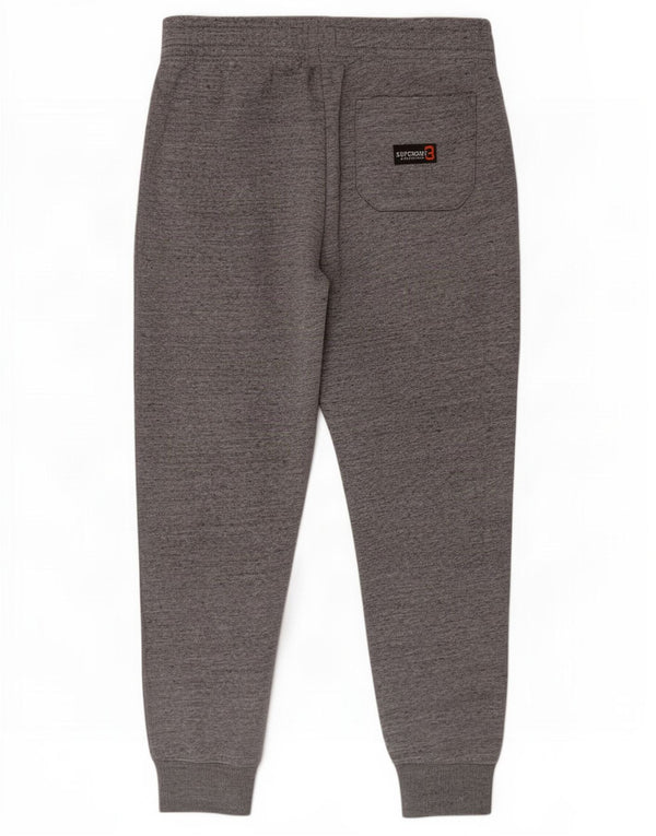 Pantaloni da tuta da uomo Superdry Joggers in cotone chiazzato grigio medio