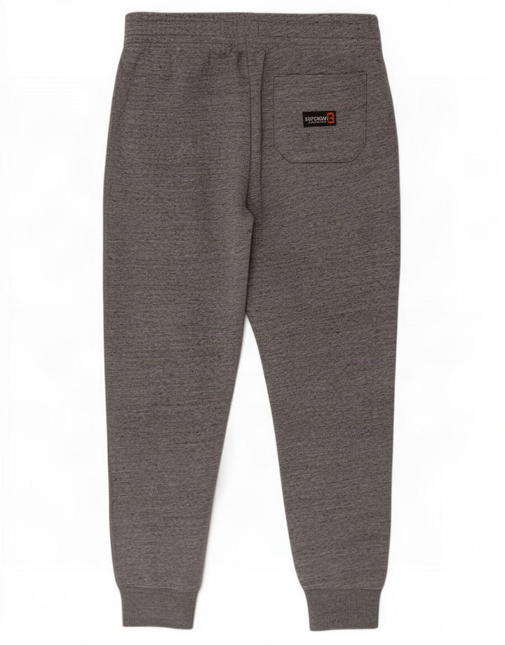 Pantaloni da tuta da uomo Superdry Joggers in cotone chiazzato grigio medio