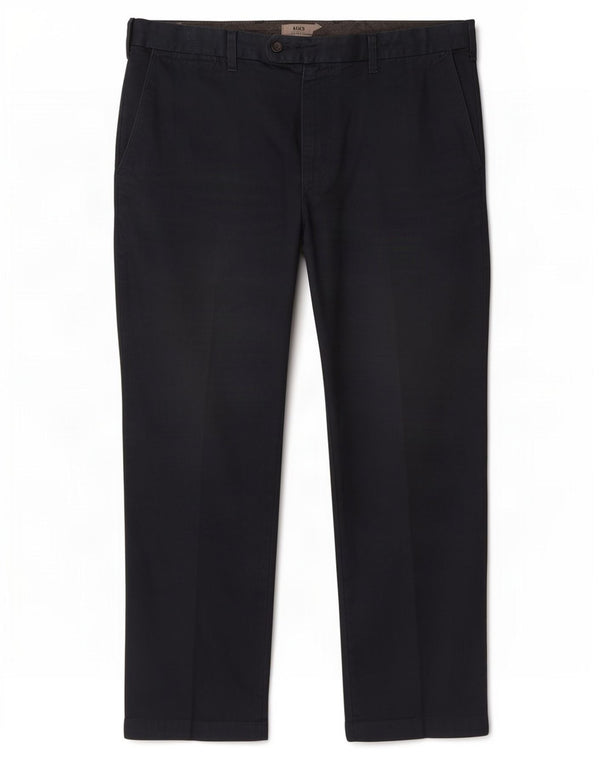 Pantaloni da abito vestibilità regolare da uomo Marks & Spencer W38 L29 cotone blu navy