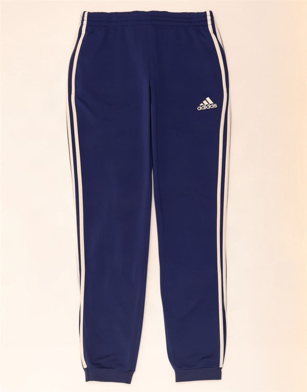 Pantaloni da tuta da uomo Adidas Joggers UK 38/40 Poliestere blu medio