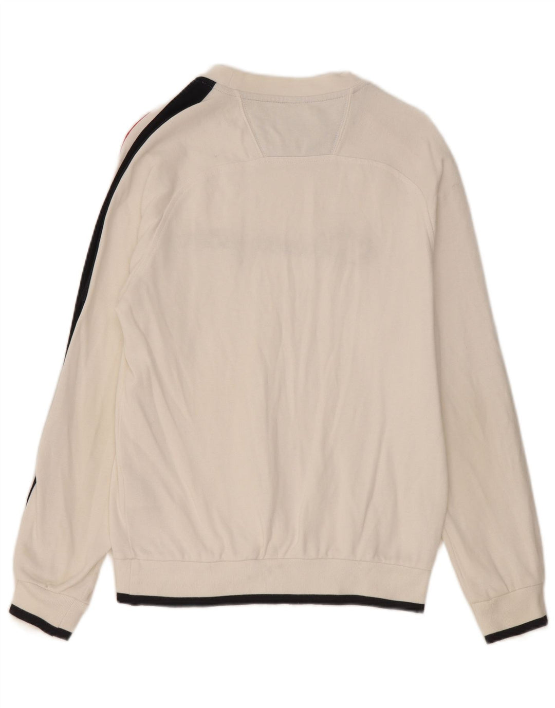 Felpa grafica da uomo Champion, maglione piccolo, cotone color block bianco