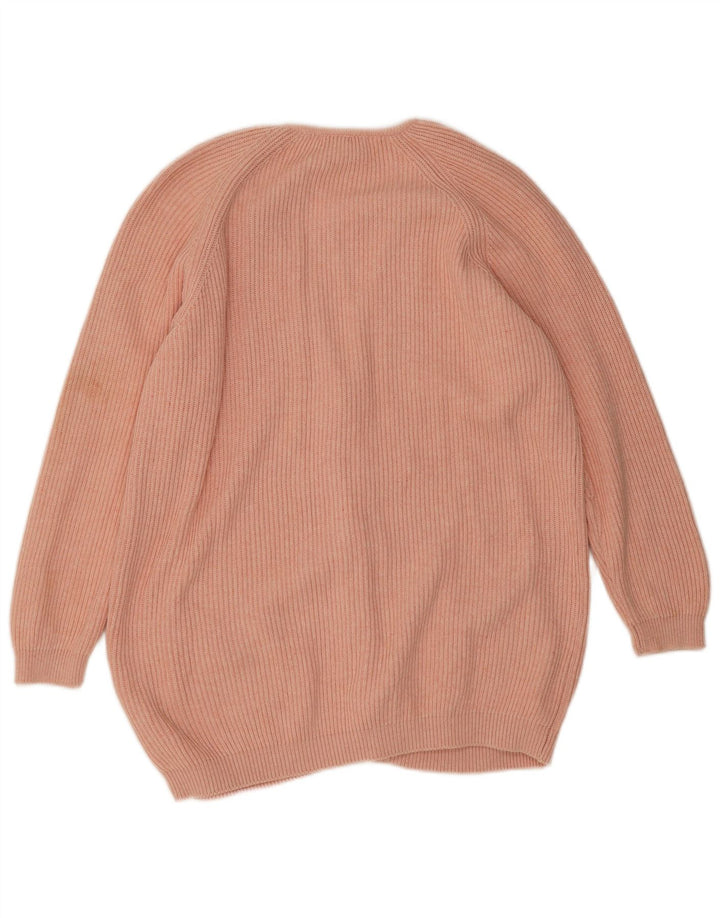 Maglione cardigan da donna Marella UK 14 Cotone rosa medio