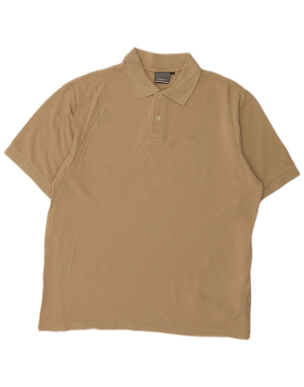 Diadora Mens Polo Shirt XL Beige Cotton