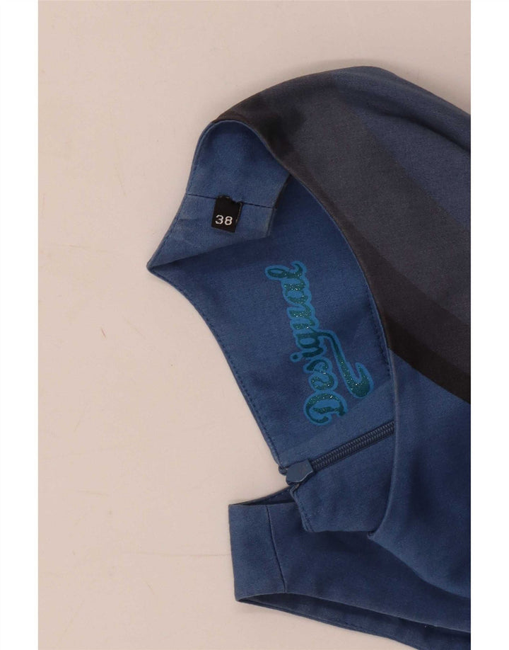 Desigual Abito tubino senza maniche con grafica da donna EU 38 Blu medio a righe