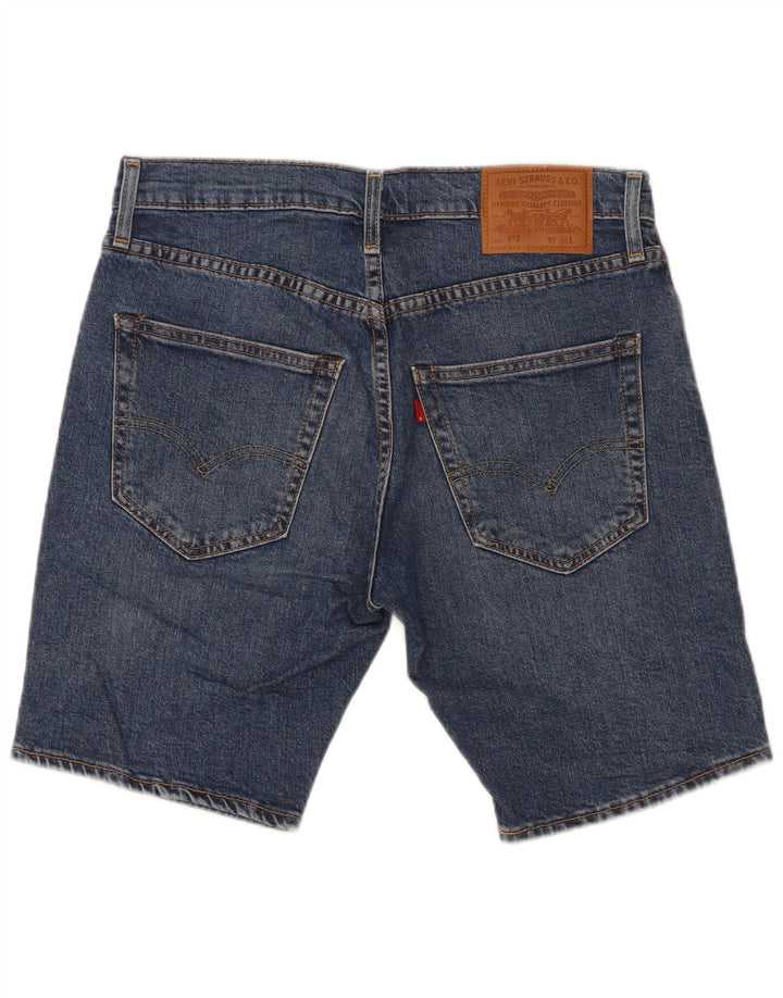 Pantaloncini di jeans Levi's 412 da uomo W31 cotone blu medio