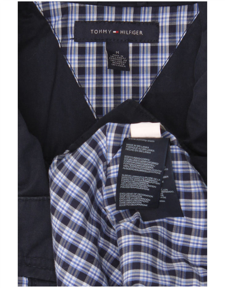 Giubbotto bomber da uomo Tommy Hilfiger UK 38 cotone blu navy medio