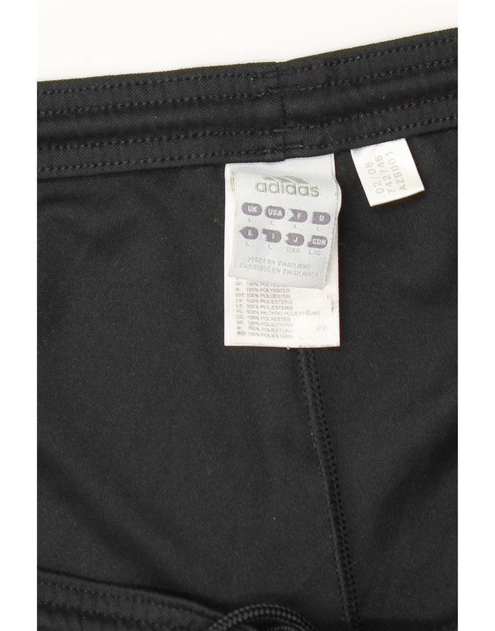 Pantaloncini sportivi Adidas Climalite da uomo grandi in poliestere nero