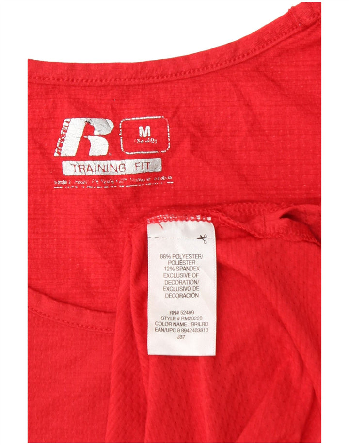 RUSSELL ATHLETIC Canottiera Dri-Power da uomo in poliestere rosso medio