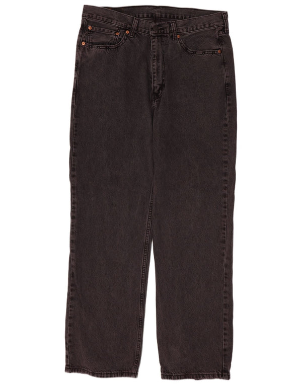 Levi's Mens 565 Straight Jeans W33 L32 Purple Cotton