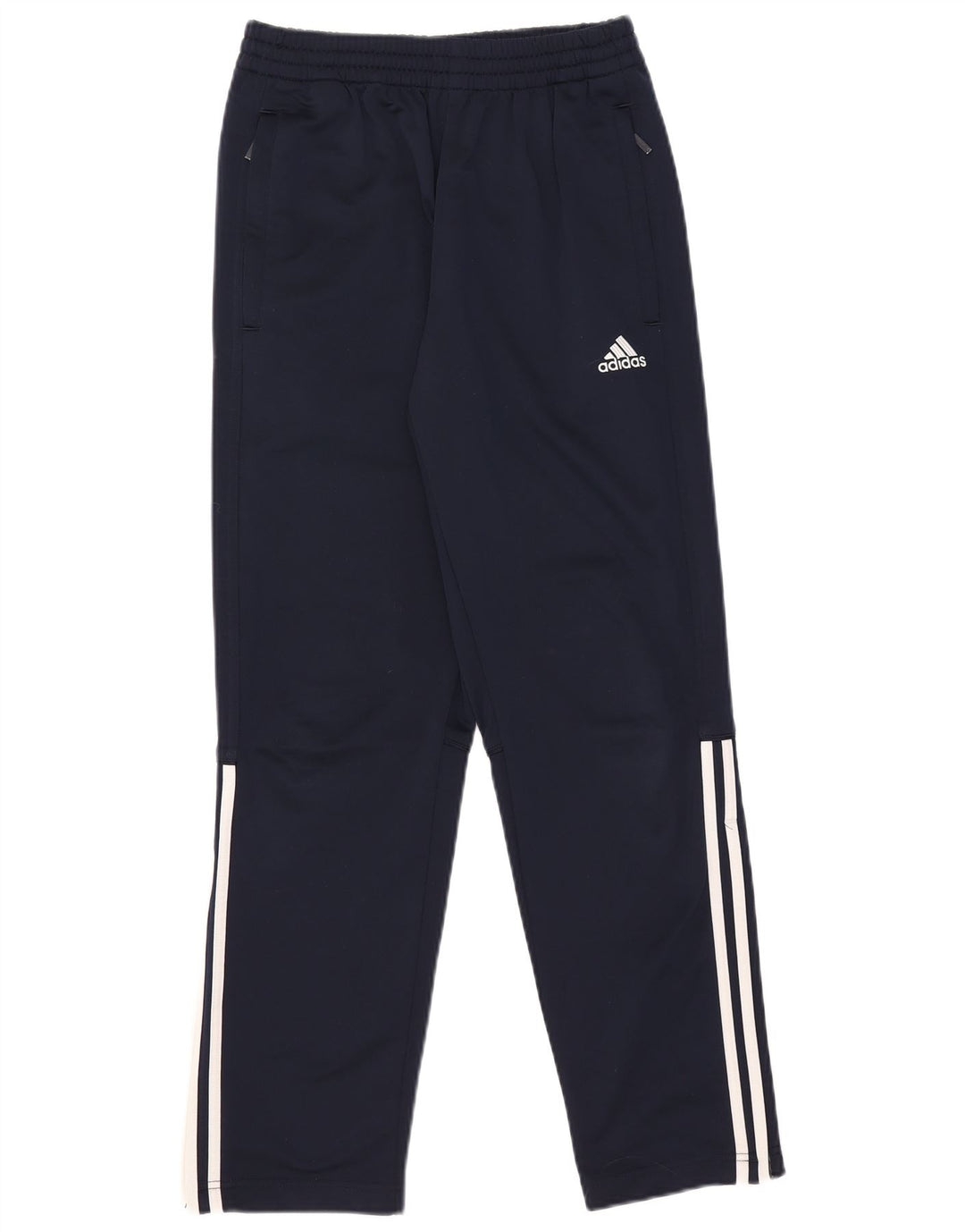 Pantaloni della tuta da ragazzo Adidas 15-16 anni in poliestere blu navy