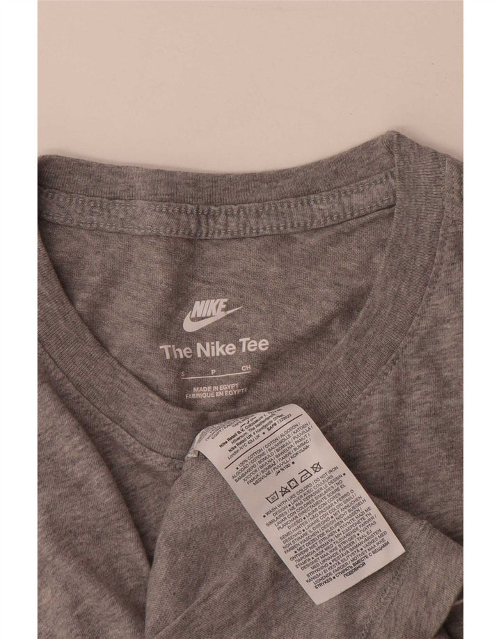 T-shirt Nike da uomo Top Small in cotone grigio