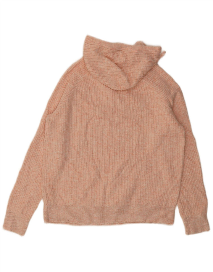 Maglione con scollo a V con cappuccio da donna Marks & Spencer UK 14 Rosa medio