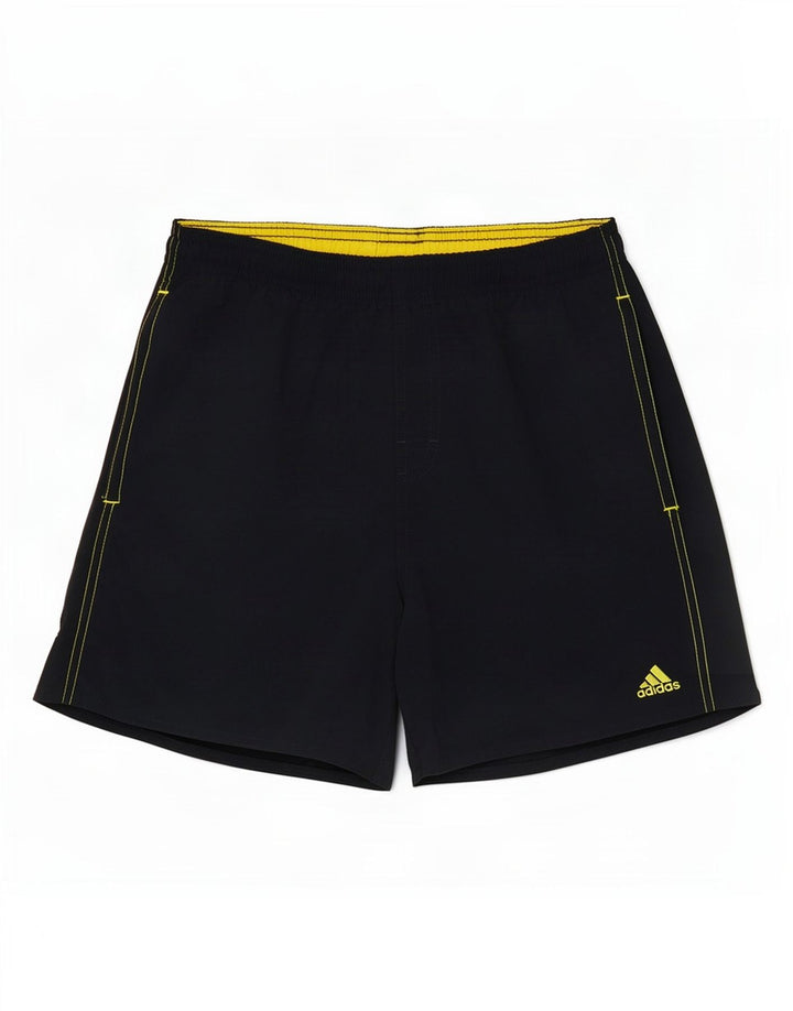 Pantaloncini da bagno da uomo Adidas piccoli in nylon blu navy