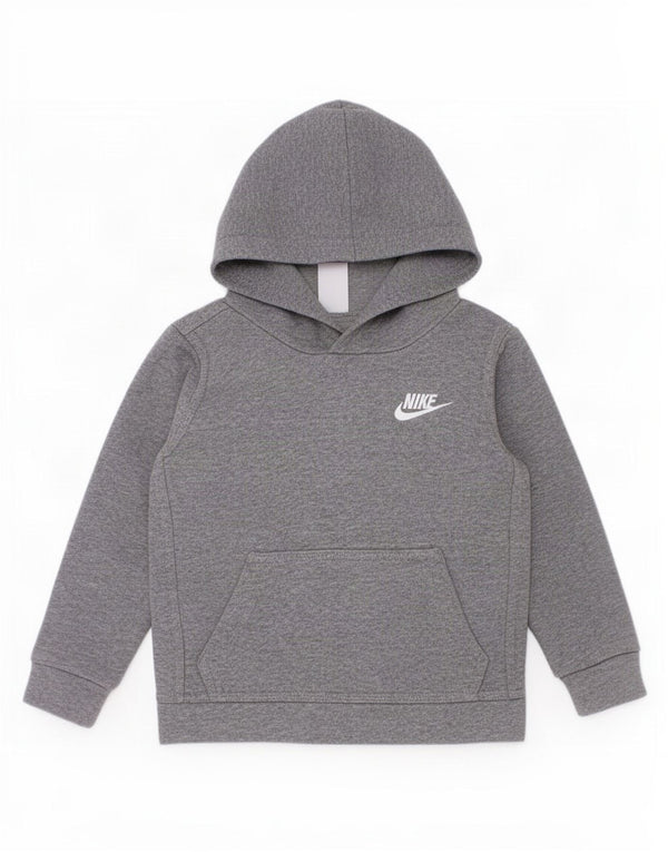 Felpa con cappuccio da bambino Nike 2-3 anni in cotone grigio screziato