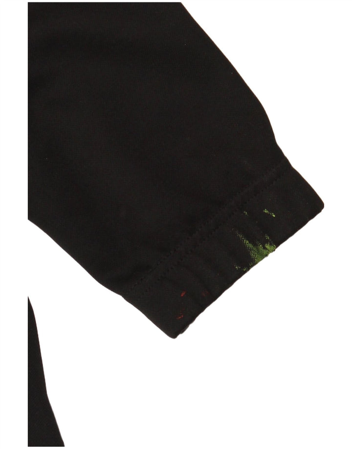 Giacca superiore della tuta da uomo ADIDAS Climalite, poliestere nero medio