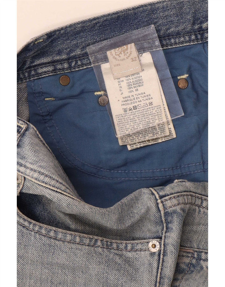 Jeans corti da uomo Diesel W32 L24 cotone blu