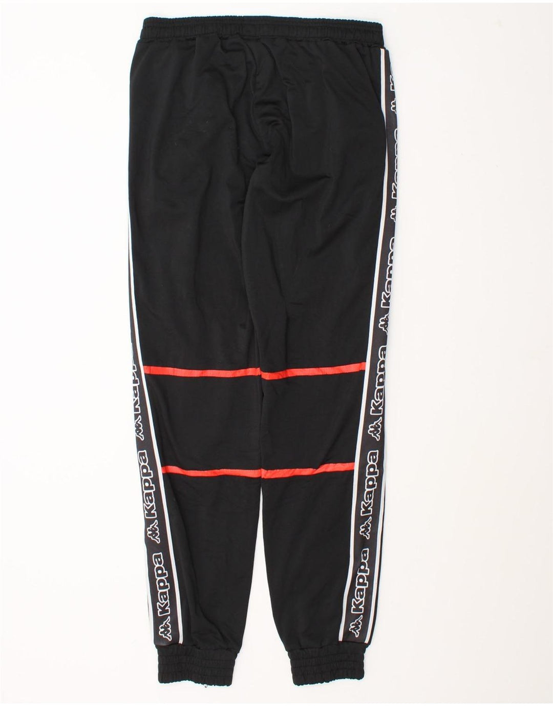 Pantaloni da tuta con grafica Kappa da uomo Joggers medi neri
