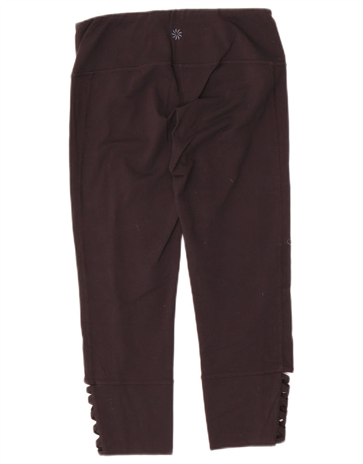 ATHLETA Leggings Capri da donna UK 10 piccolo nylon nero