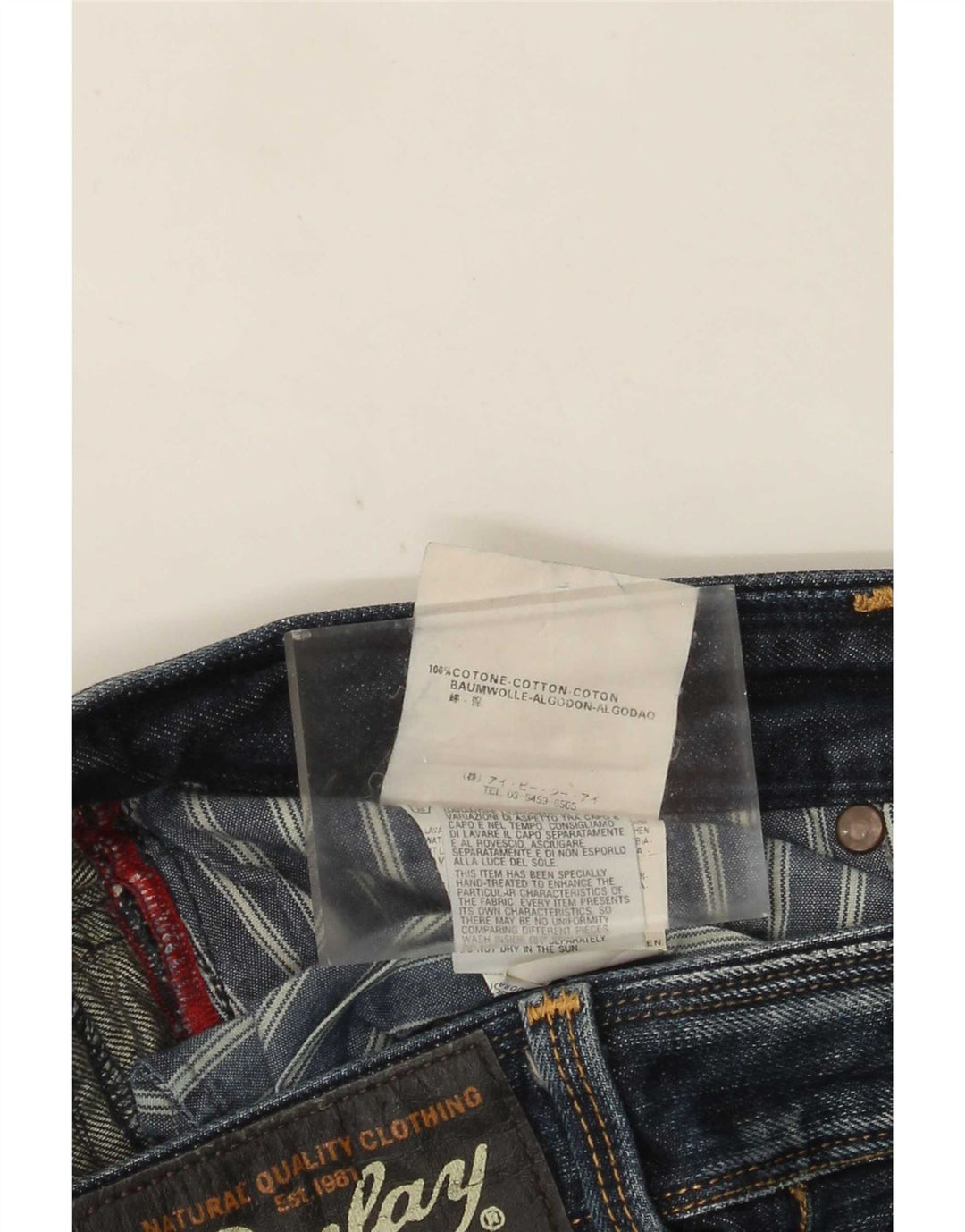 Replay Jeans dritti da uomo Lenaldo W33 L32 Blu