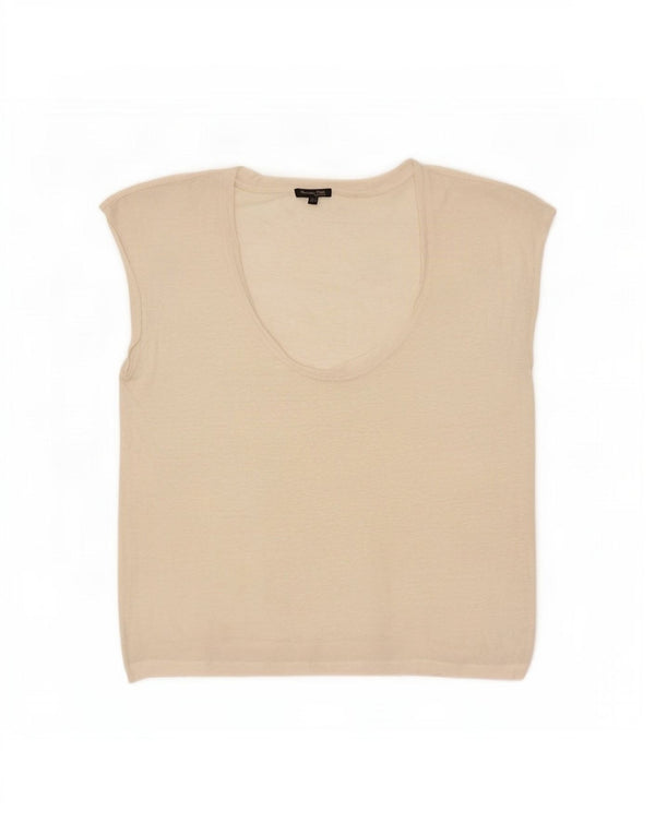 Canotta da donna Massimo Dutti UK 14 medio bianco sporco
