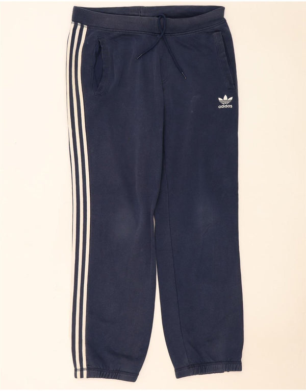 Pantaloni da tuta da uomo Adidas Joggers medi in cotone blu navy