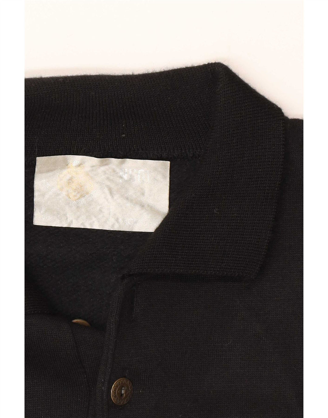 Maglione vintage da uomo con collo alto 2XL Nero