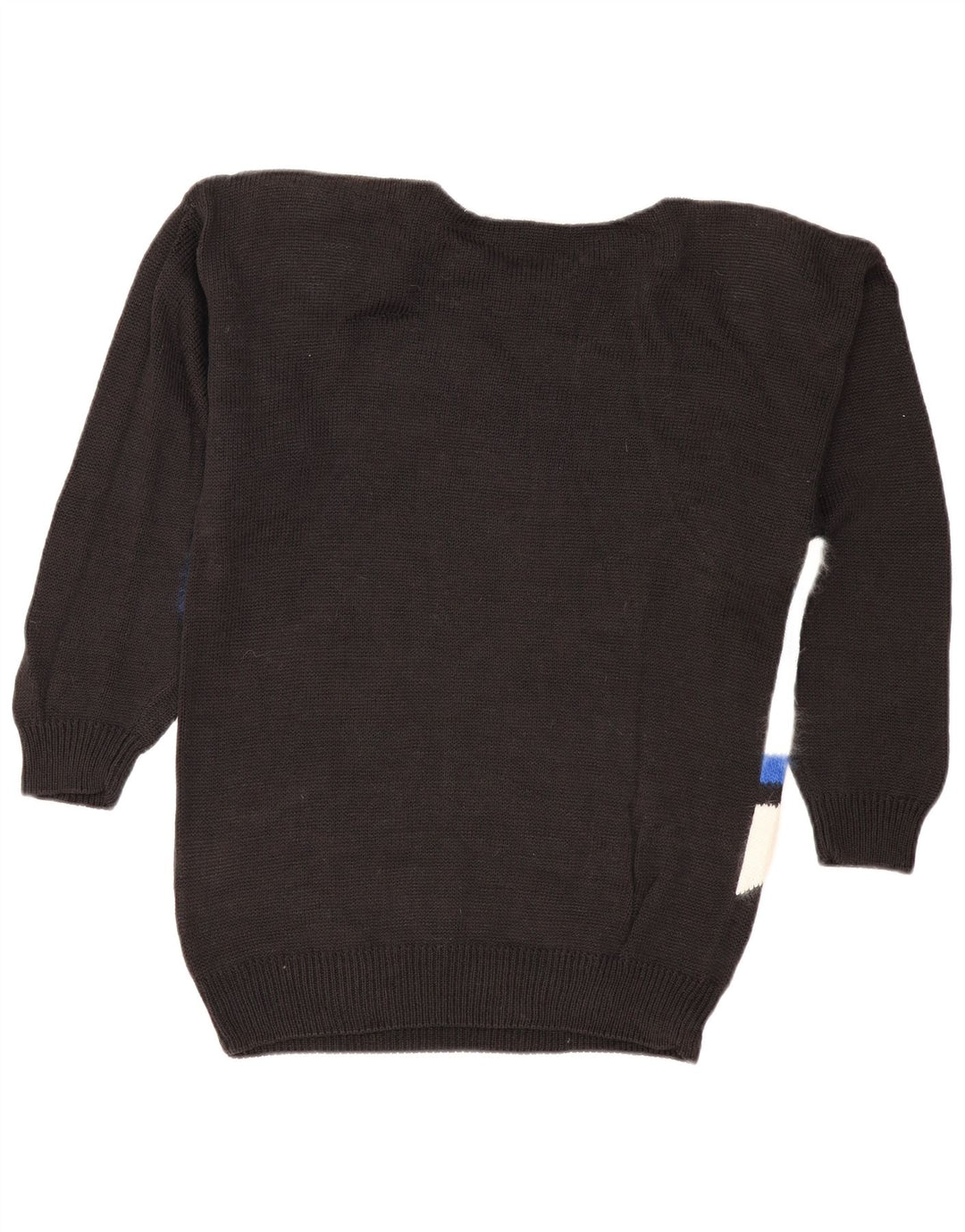CARTHAGO Womens Boat Neck Jumper Sweater EU 40 Medium Black Colourblock Vintage Carthago and Second-Hand Carthago from Messina Hembry 