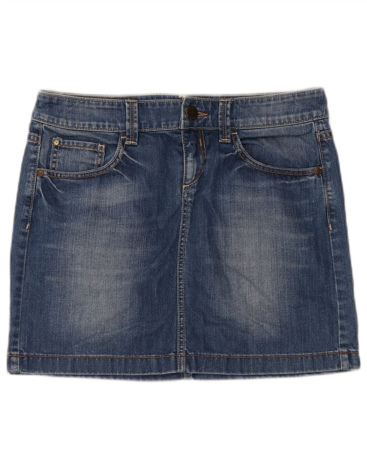 Gonna in denim da donna Esprit UK 12 media W32 cotone blu