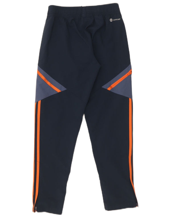 Pantaloni della tuta da ragazzo Adidas Manchester United 9-10 anni blu navy