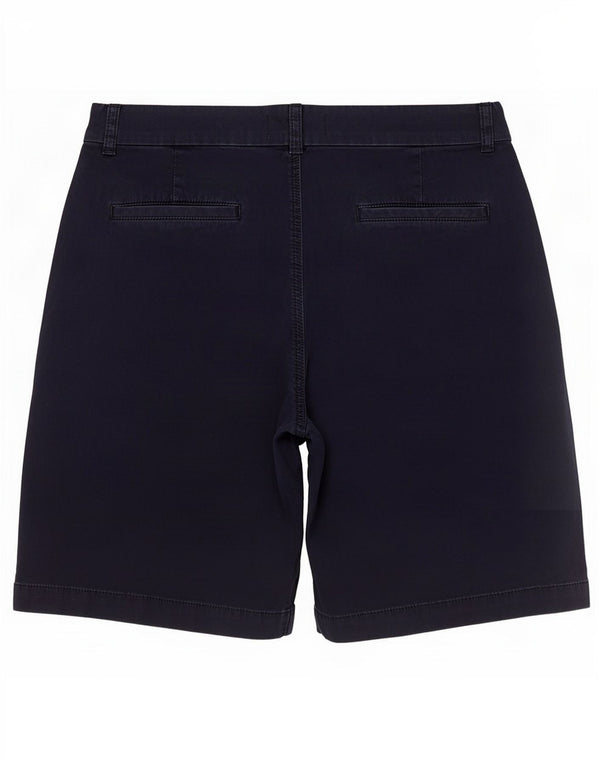 Pantaloncini chino da donna Marks & Spencer UK 16 Large W38 Blu Navy Cotone