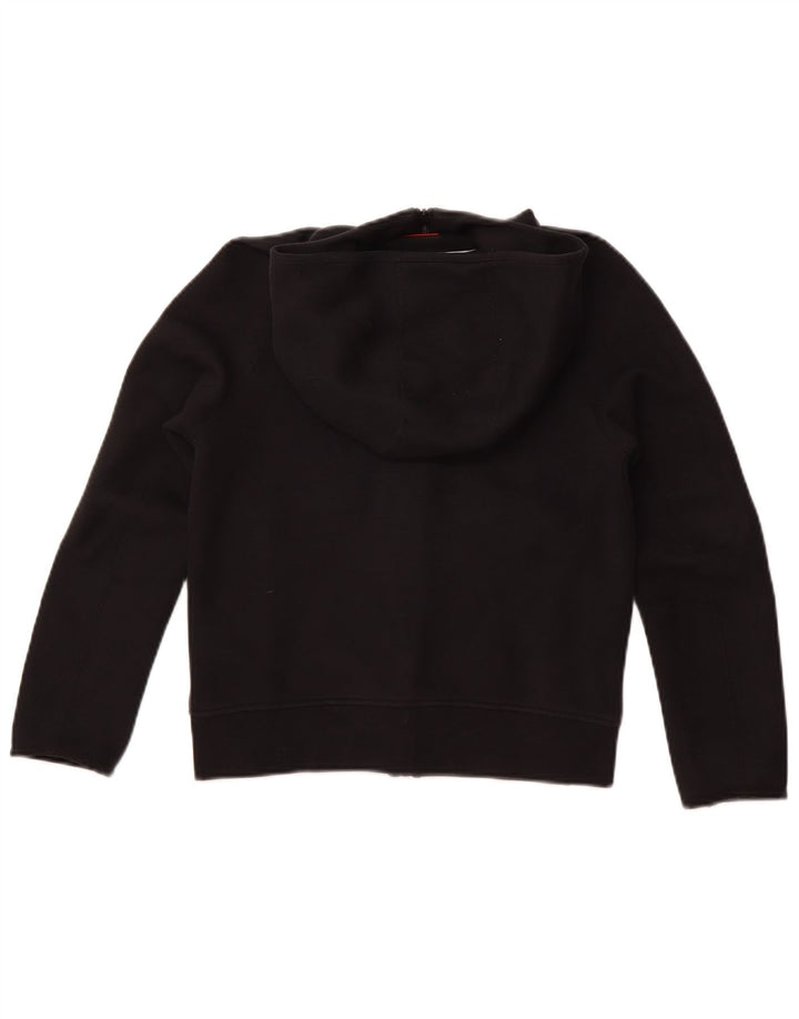 Felpa con cappuccio e zip Nike per ragazzi, 10-11 anni, cotone nero medio