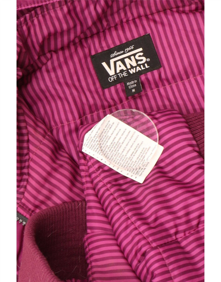 Bomber con cappuccio da donna Vans UK 14 nylon a quadri viola medio