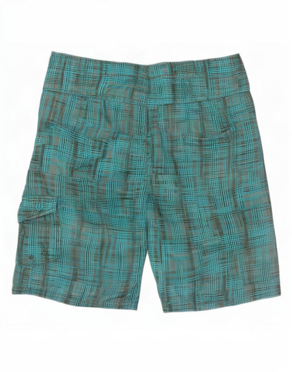 Pantaloncini da bagno da uomo Fat Face XL Poliestere a quadri blu